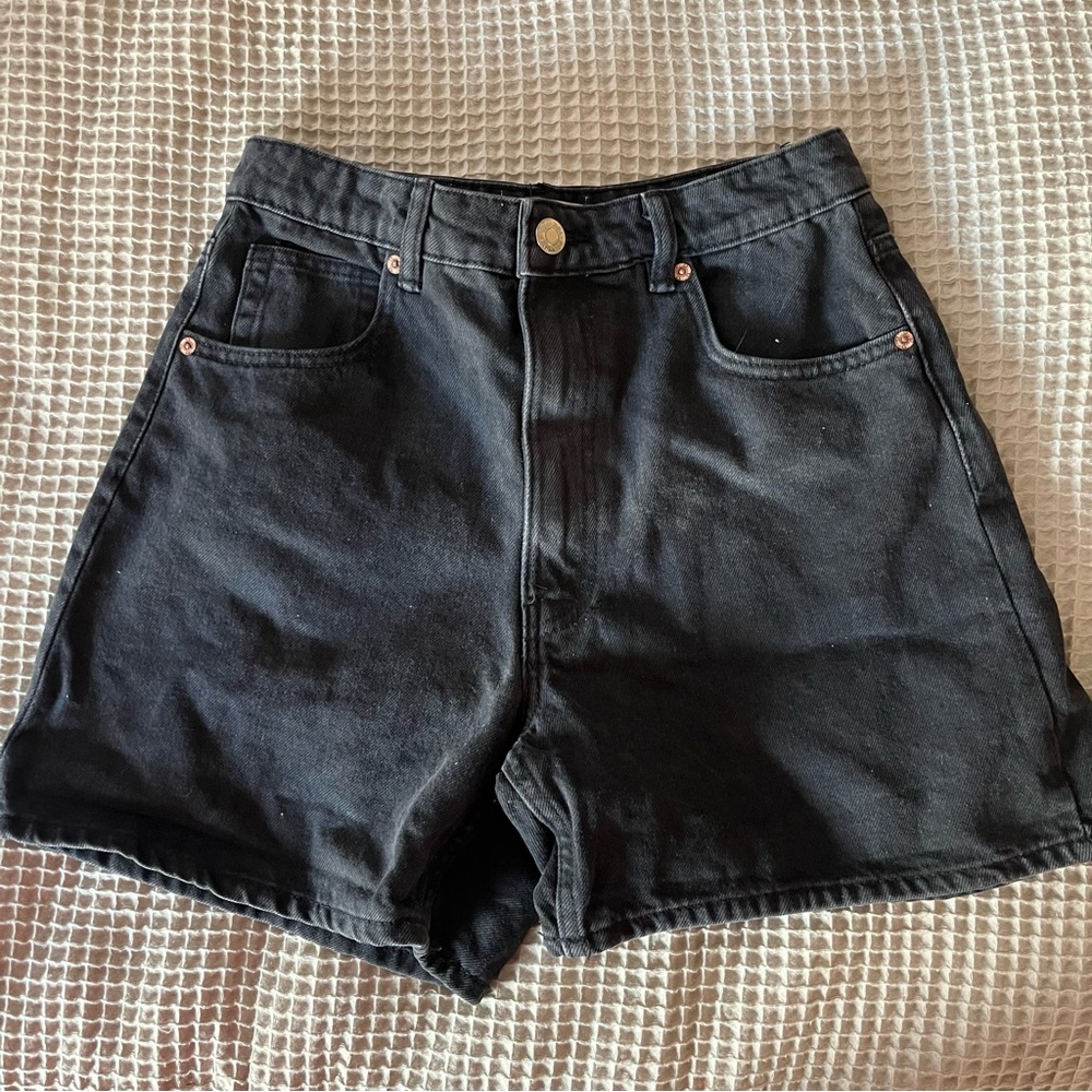 Zara Black Denim Jean Shorts